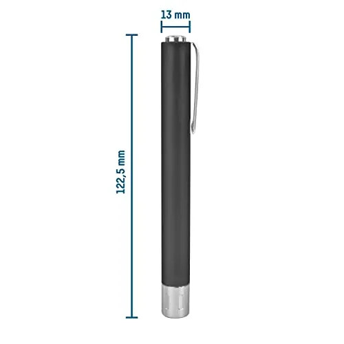 ANSMANN PLC15B lampe stylo avec clip et 2 piles AAA, portée 6 m