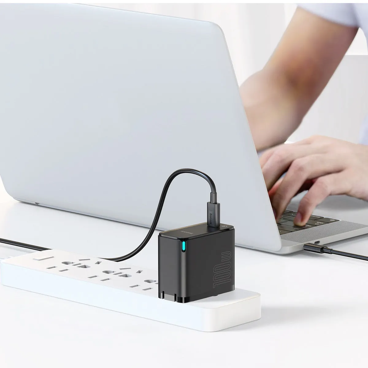 Baseus GaN2 USB-C Fast Charger chargeur USB-C 100 W noir