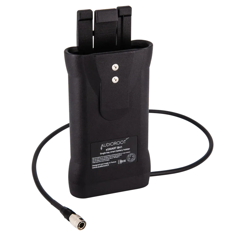BSRF Audioroot BH1 support batterie eSMART sortie Hirose HRS4