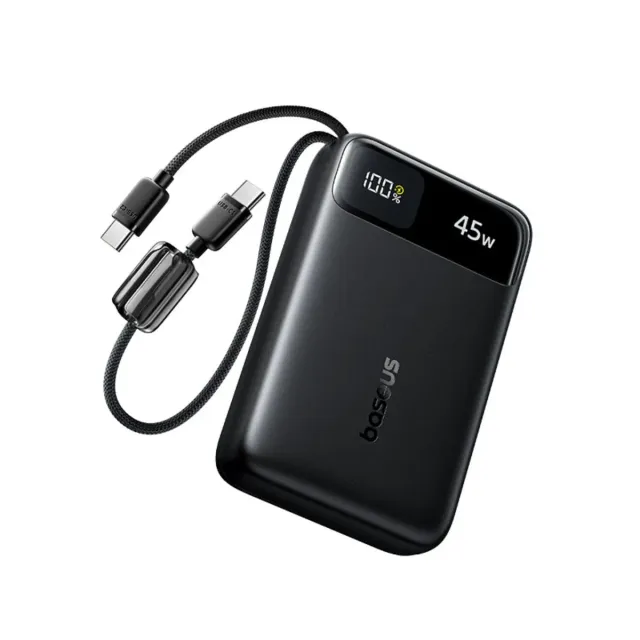 Baseus EnerFill FC11 batterie externe avec câbles 20 000 mAh 45 W noire