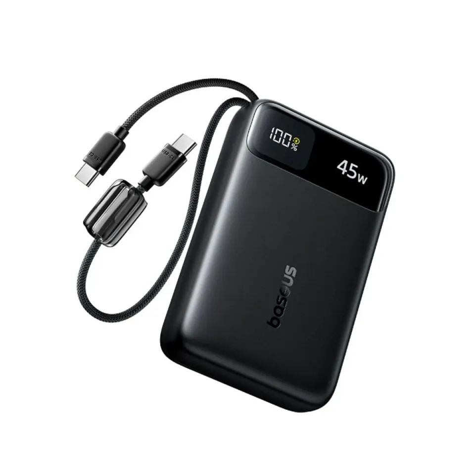 Baseus EnerFill FC11 batterie externe avec câbles 20 000 mAh 45 W noire