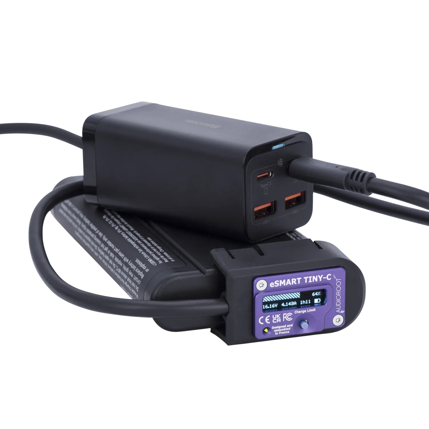 Audioroot eSMART TINY-C chargeur batterie USB-C PPS