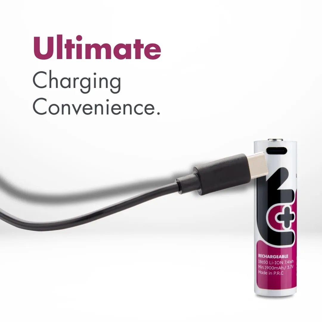 Uniross pile rechargeable 18650 USB-C 3,7V