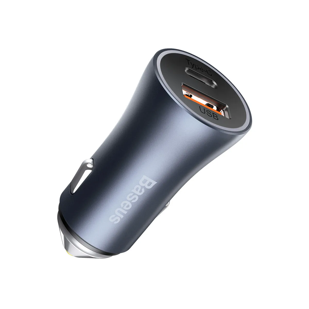 Baseus 40W chargeur voiture USB-A USB-C gris double port