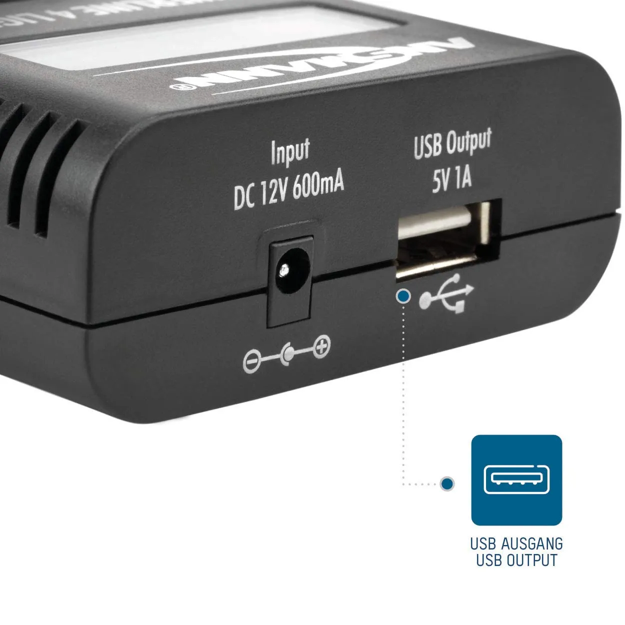 ANSMANN Powerline 4 Light chargeur AA AAA 4 emplacements LCD USB