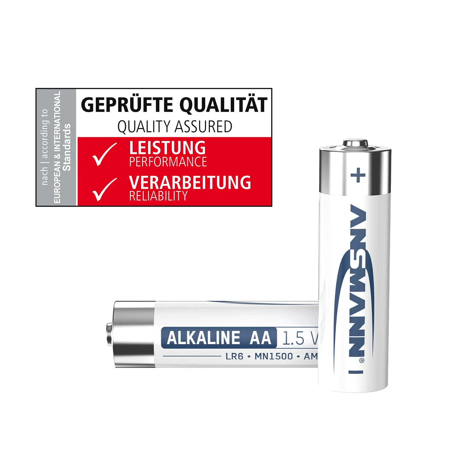 ANSMANN piles alcalines AA LR6 1,5 V lot de 40 anti-fuite