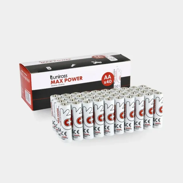 Uniross Max Power LR6 AA pile alcaline boite 40 haute performance