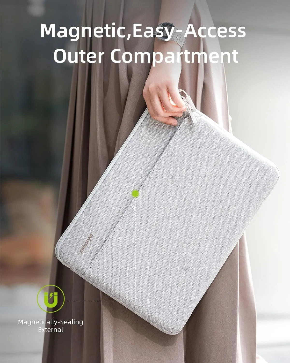 Innostyle OmniProtect Slim sacoche ordinateur 13 pouces grise