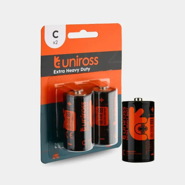 Uniross Heavy Duty R14 C piles salines lot de 2