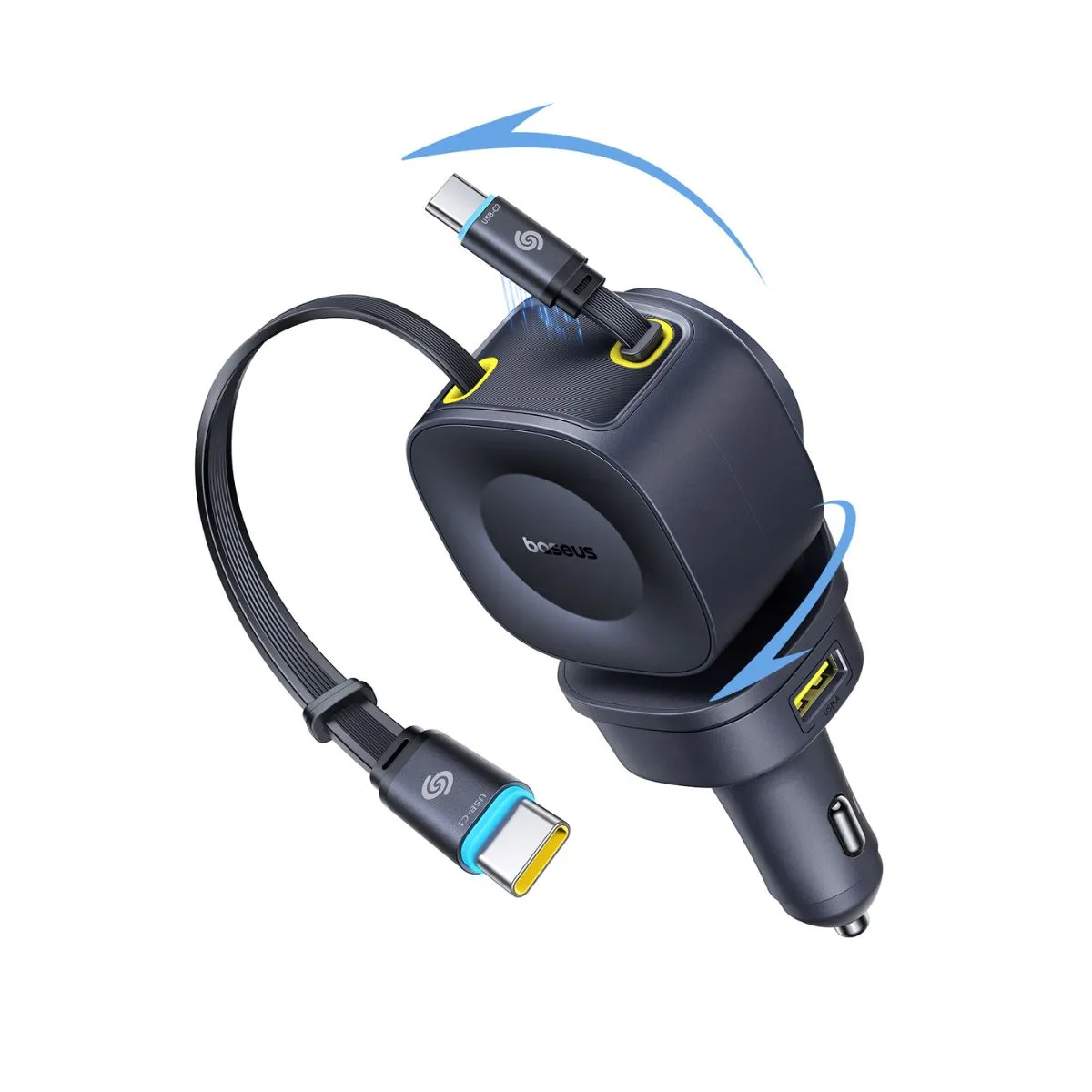 Baseus PrimeTrip VR2 Max chargeur voiture 163 W câble rétractable
