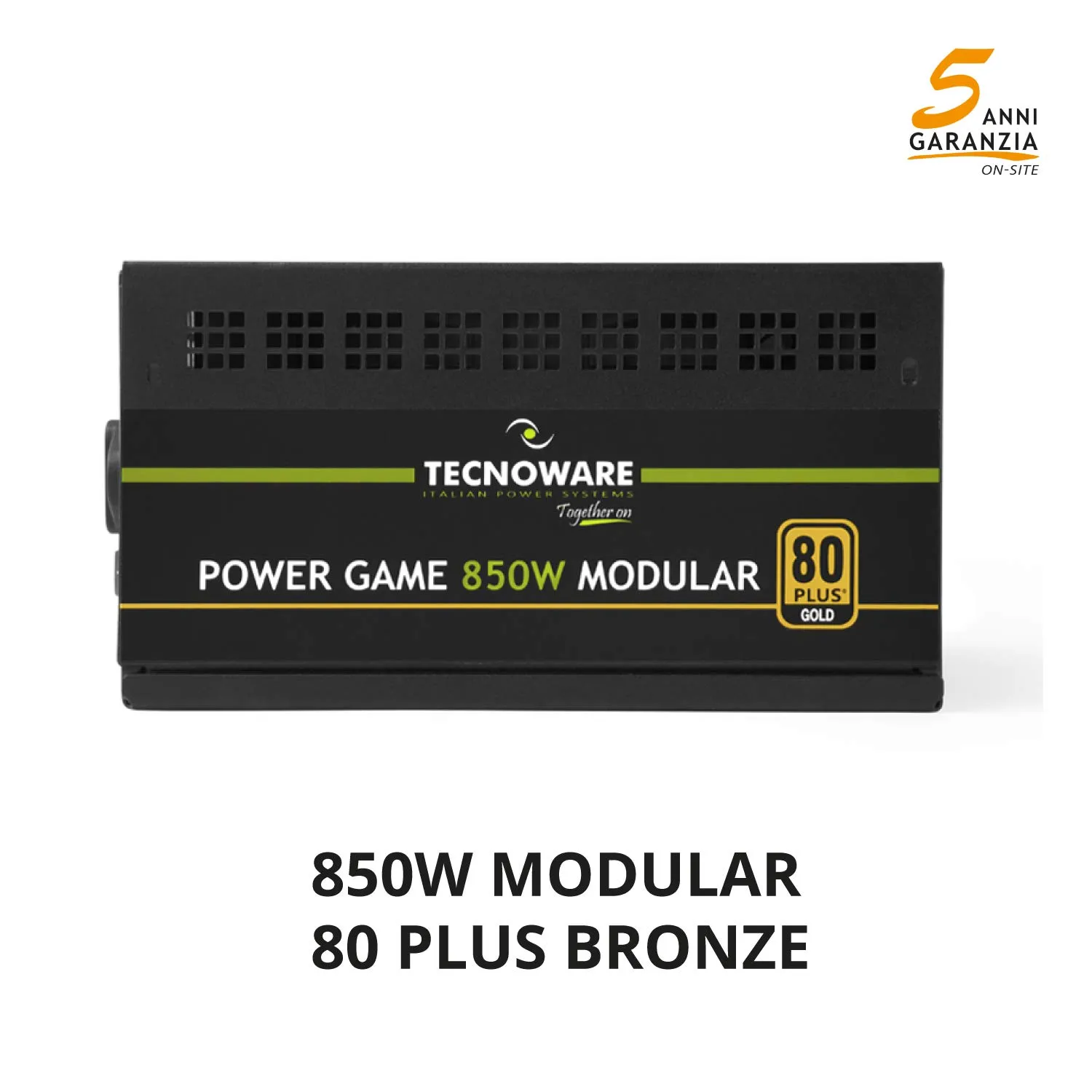 Tecnoware 850W alimentation modulaire PC Gaming Gold