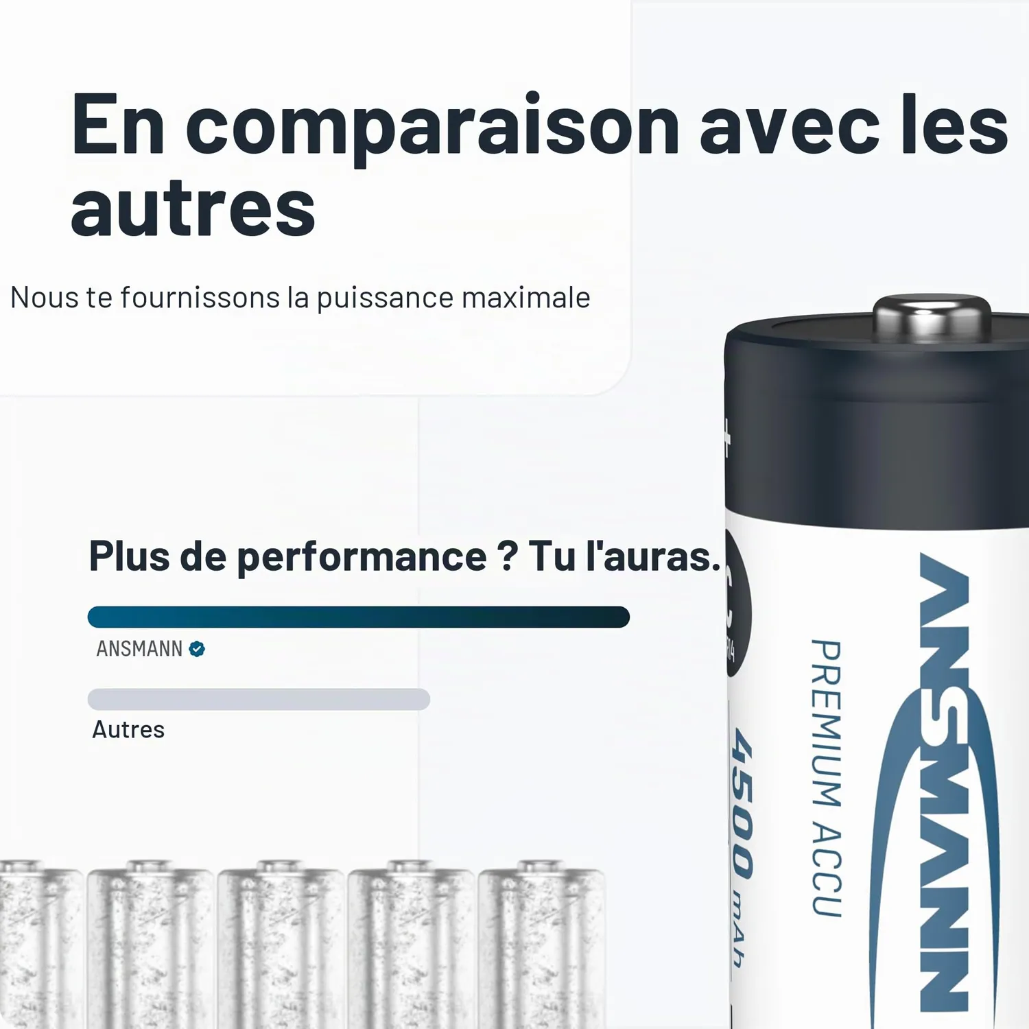 ANSMANN maxE HR14 pile rechargeable C 4500 mAh lot de 4 NiMH