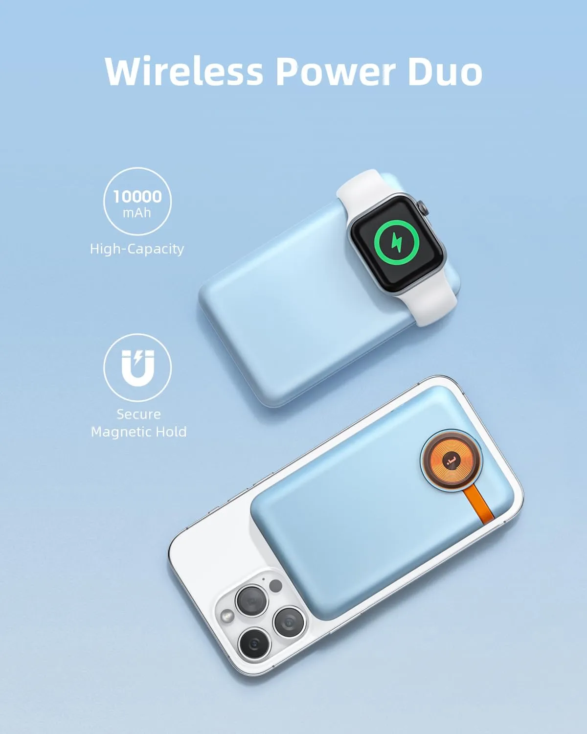 Innostyle PowerDuo 2in1 batterie externe MagSafe 10 000 mAh Apple Watch