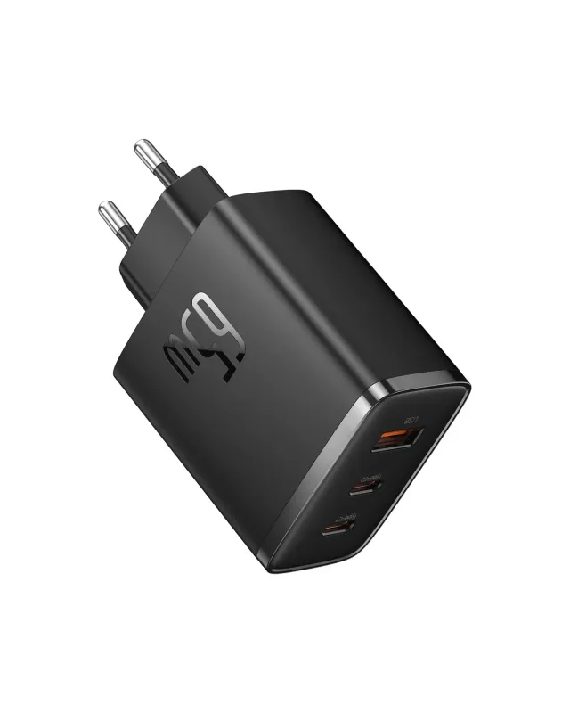 Baseus chargeur USB-C 65W GaN 3 ports PD PPS