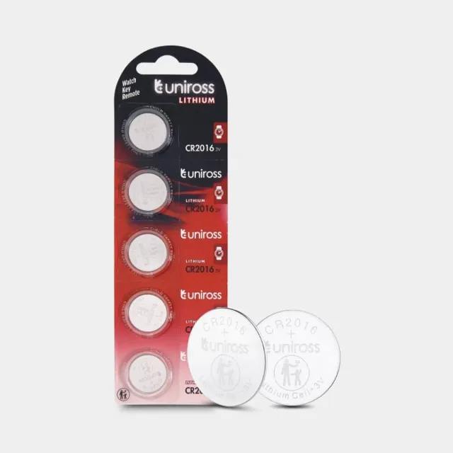 Uniross CR2016 pile bouton lithium blister 5 3V