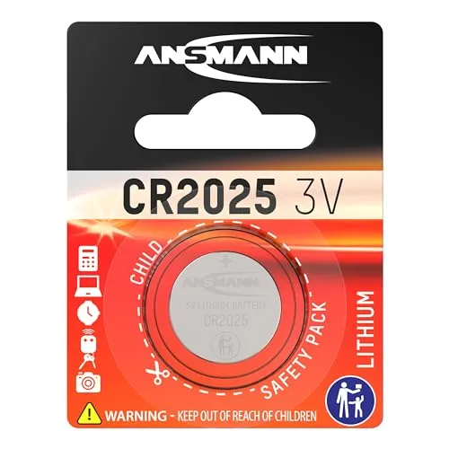 ANSMANN CR 2025 pile bouton lithium 3 V 1 pièce
