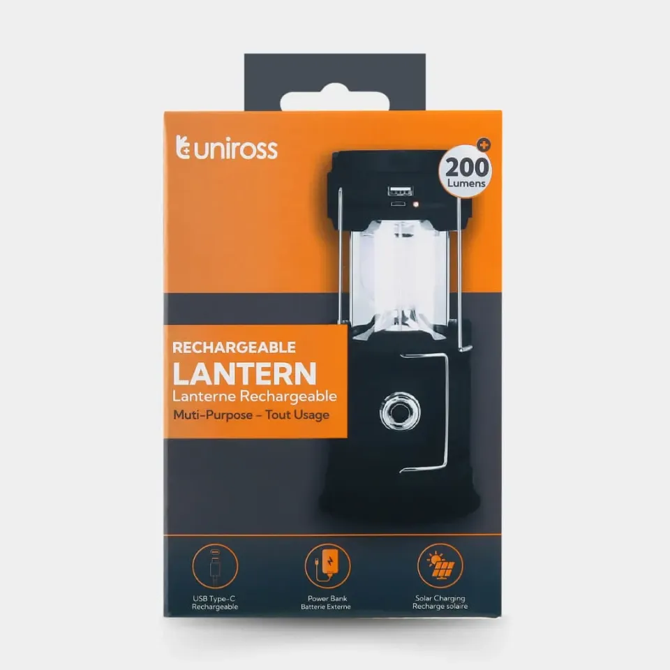 Uniross lanterne solaire USB LED 360° IP44 1200 mAh
