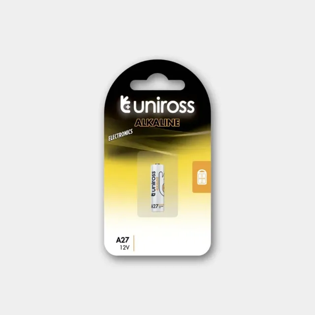 Uniross U1A27 pile alcaline 12V blister 1