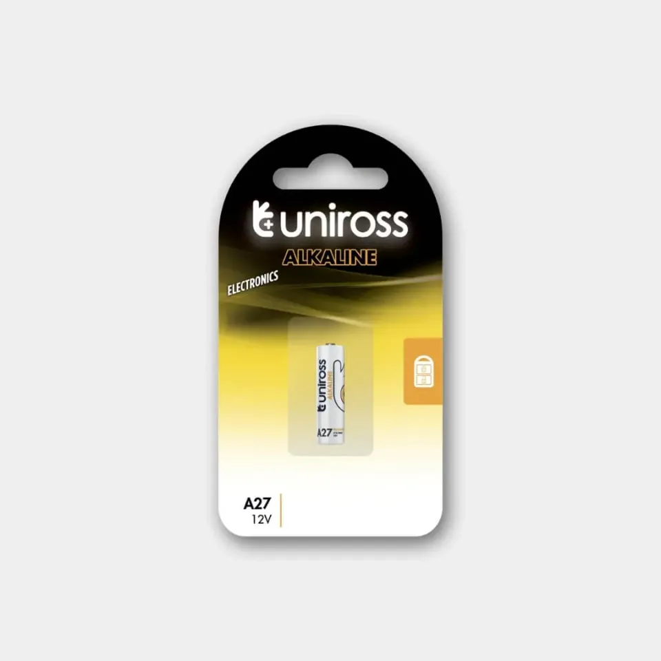 Uniross U1A27 pile alcaline 12V blister 1
