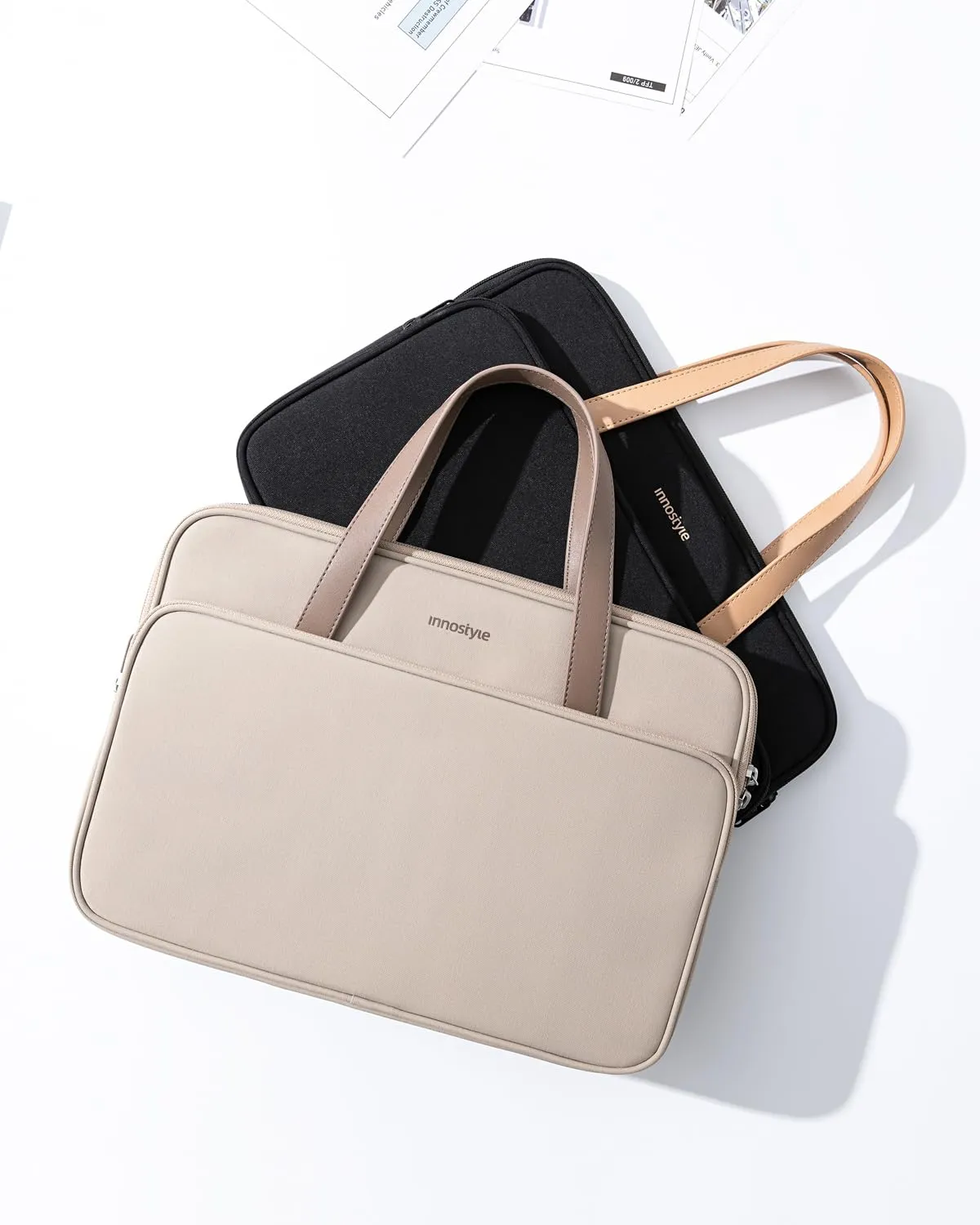 Innostyle OmniProtect Pro sacoche ordinateur 14 pouces beige imperméable