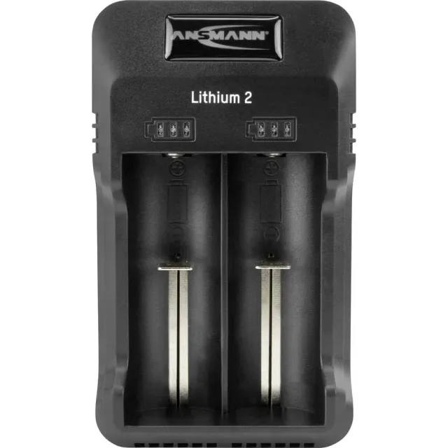 ANSMANN Lithium 2 chargeur piles AA AAA et Li-Ion 2 emplacements noir