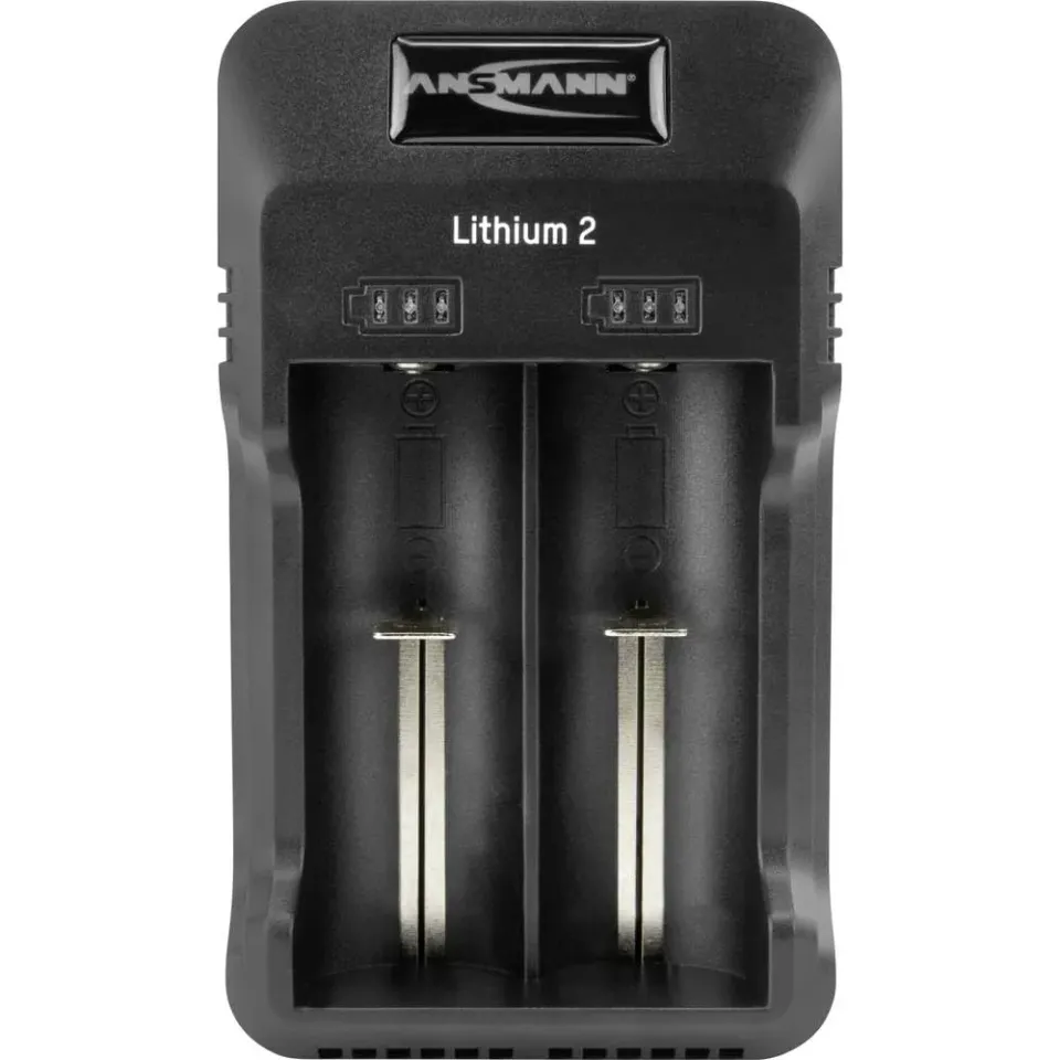 ANSMANN Lithium 2 chargeur piles AA AAA et Li-Ion 2 emplacements noir
