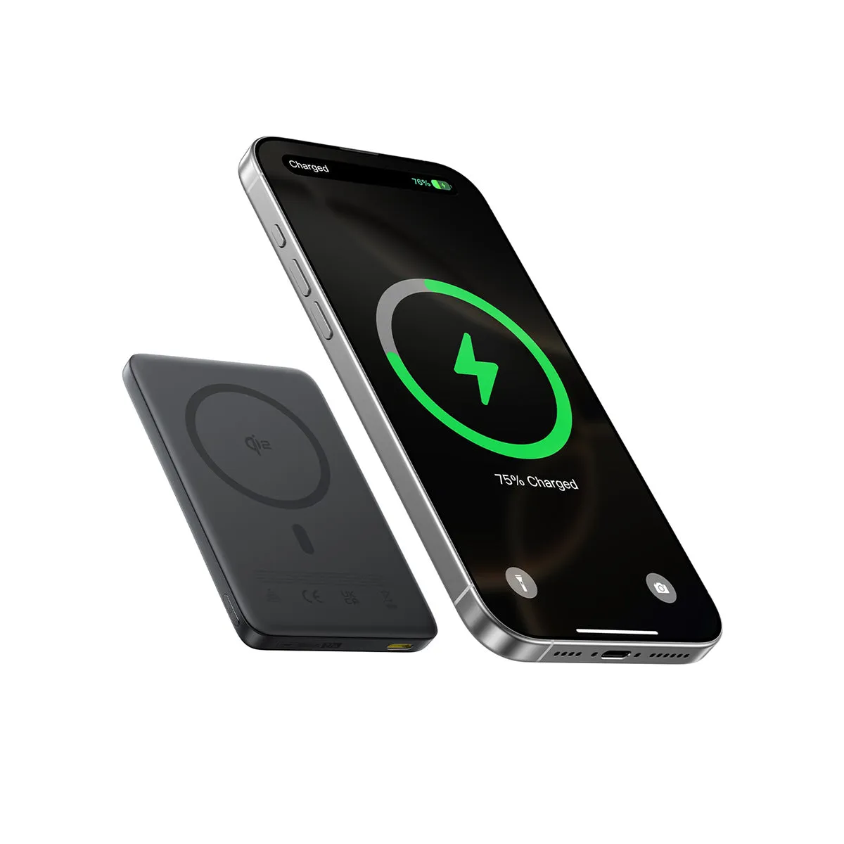 Baseus PicoGo batterie externe magnétique Qi2 10 000 mAh 27 W grise