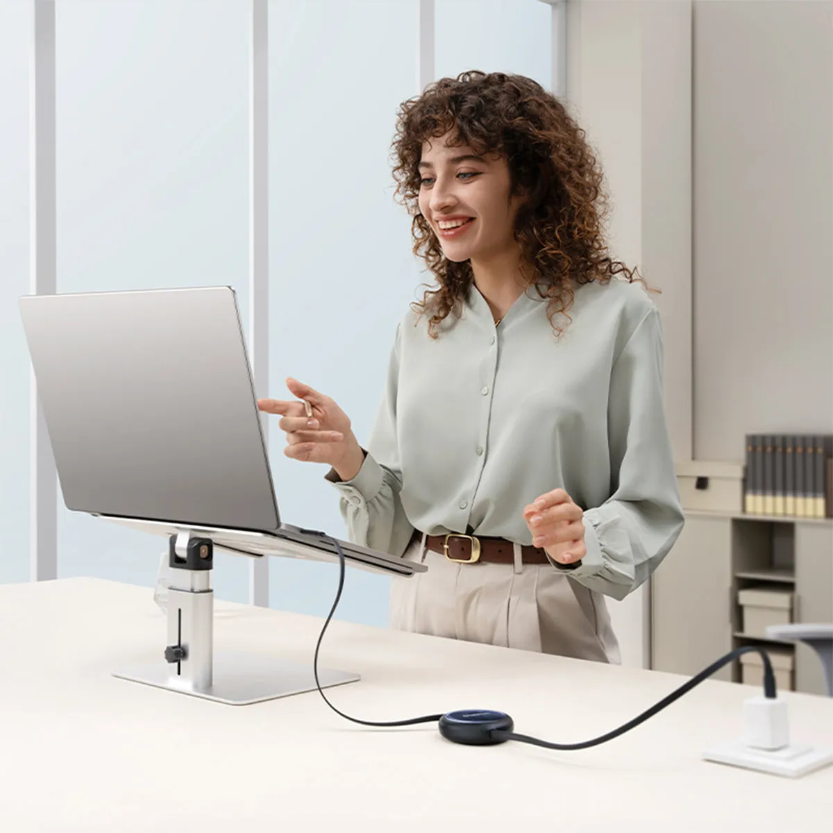 Baseus Nomos câble USB-C 100 W 1,5 m rétractable