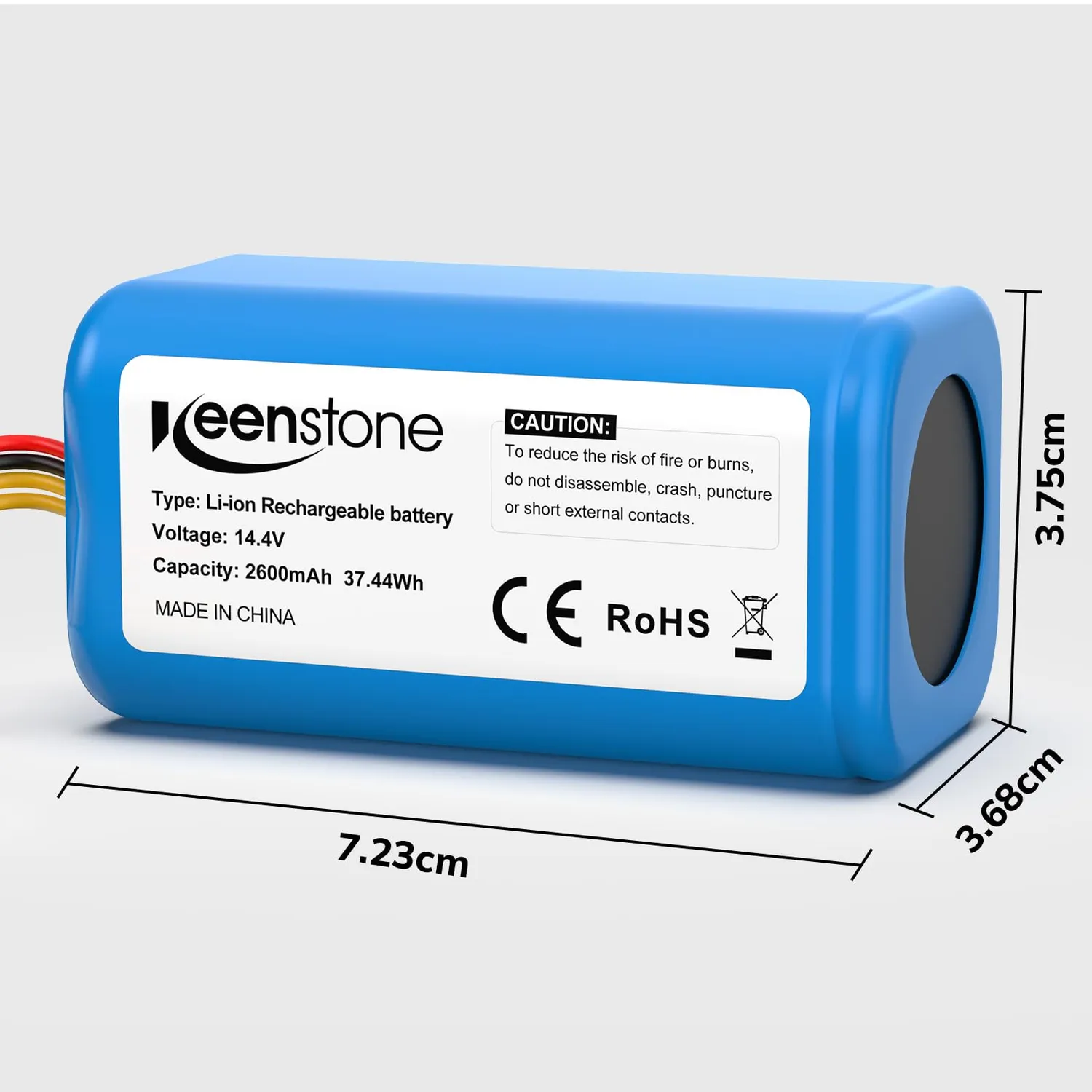 Keenstone batterie aspirateur robot 2600 mAh 4 broches