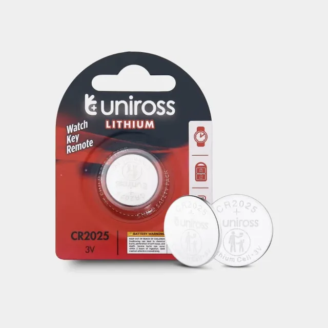 Uniross CR2025 pile bouton lithium blister 1 3V