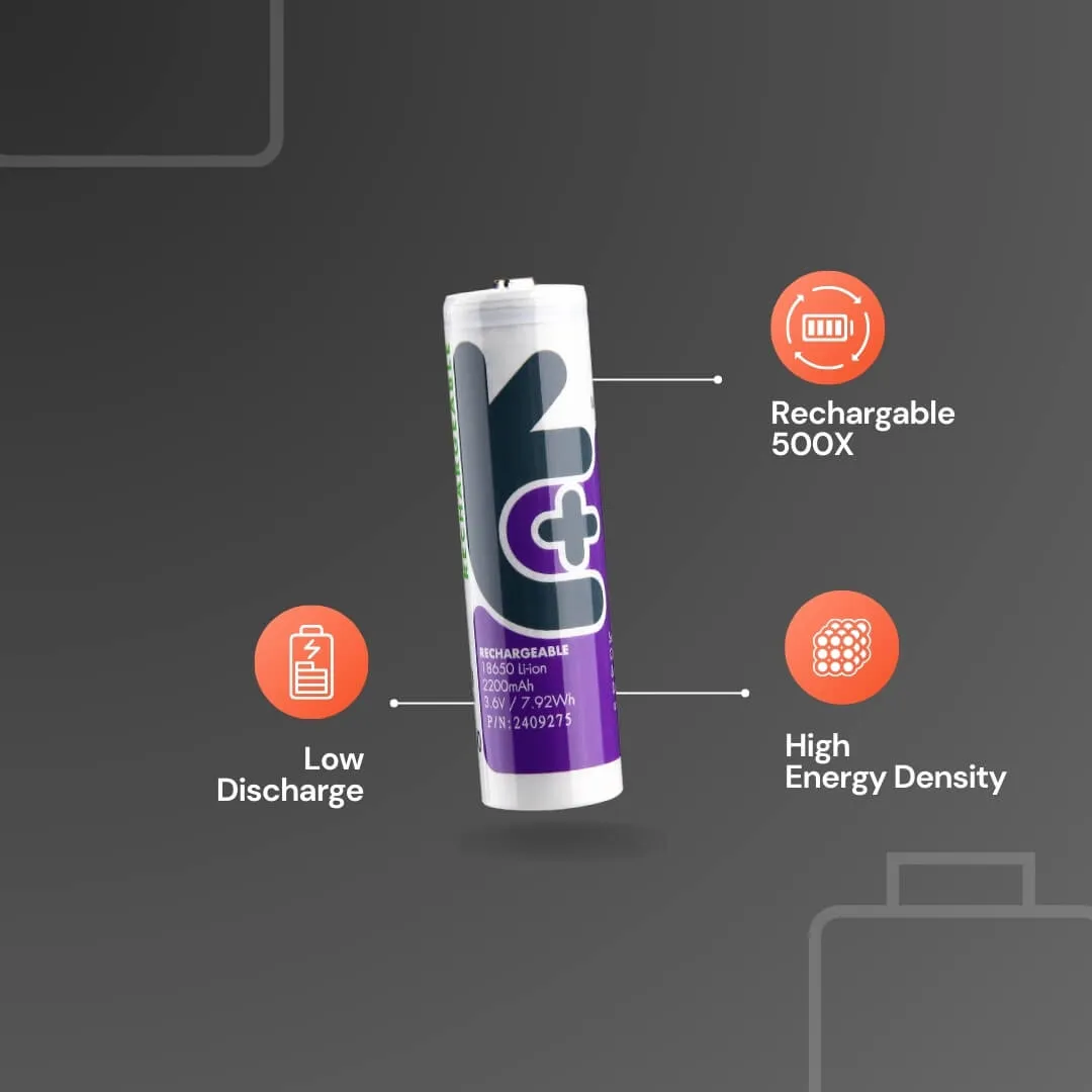Uniross pile rechargeable 18650 Li-ion 2200mAh