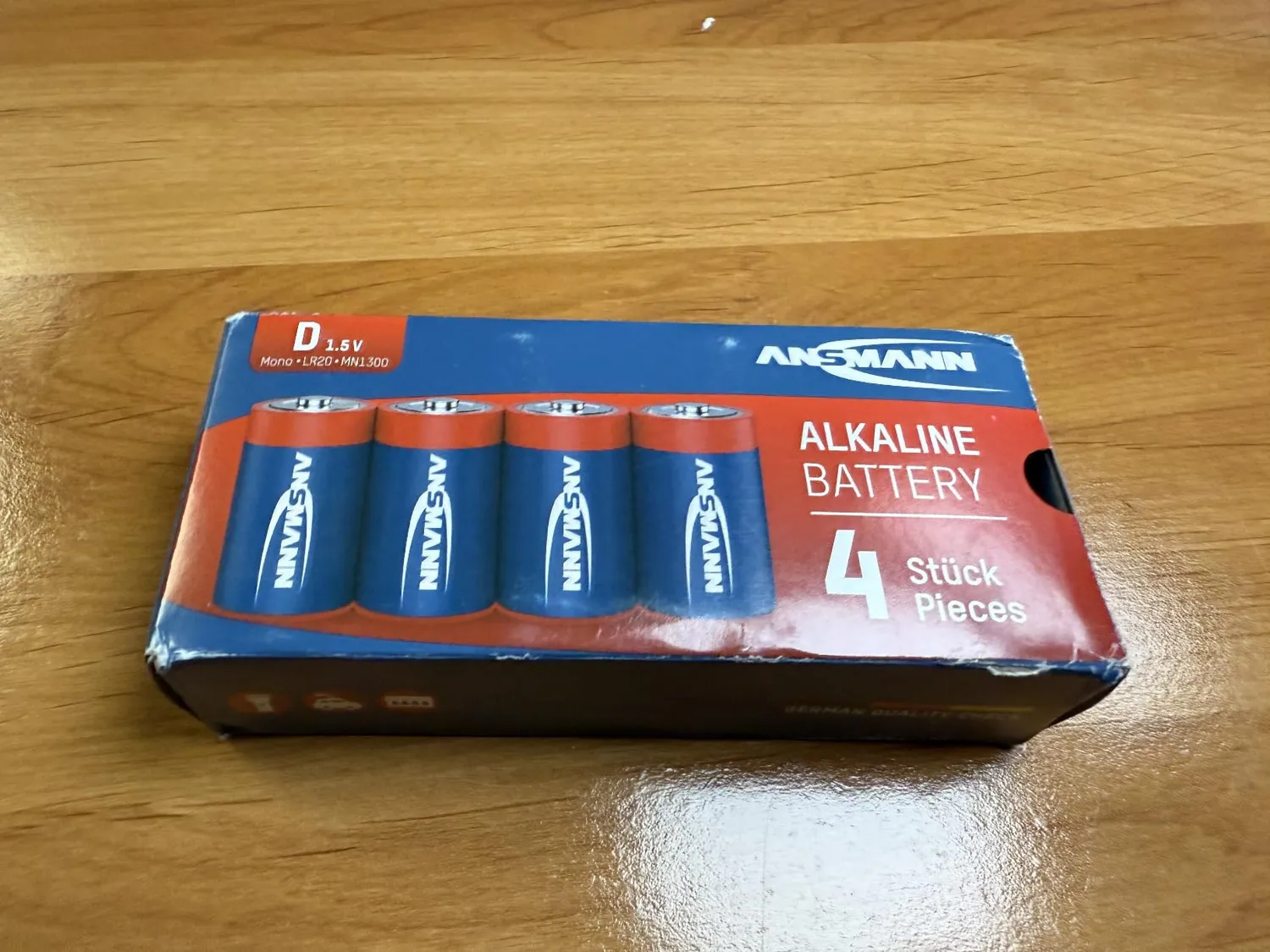 ANSMANN piles alcalines Mono D LR20 1,5 V lot de 4 longue durée