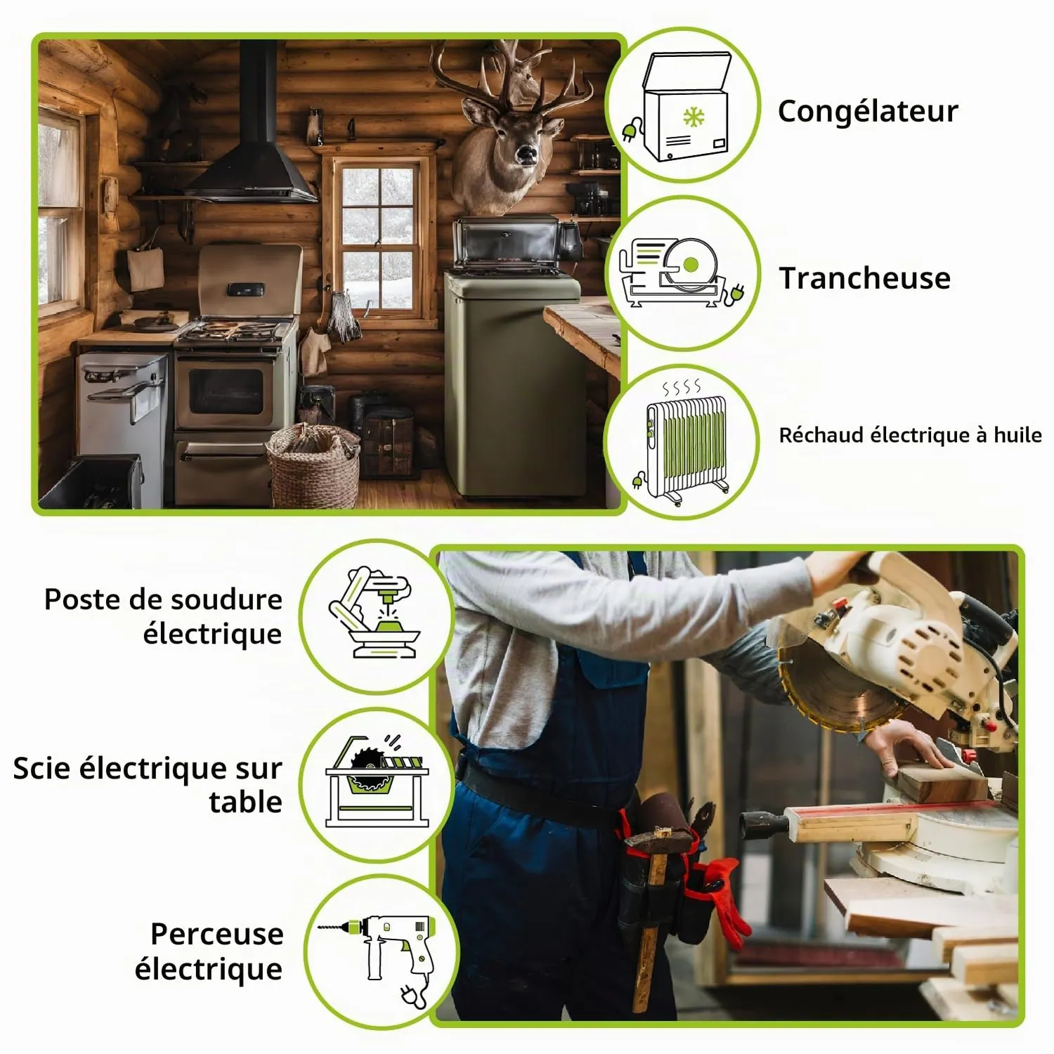 Tecnoware Power Systems 3200 VA générateur électrique AVR