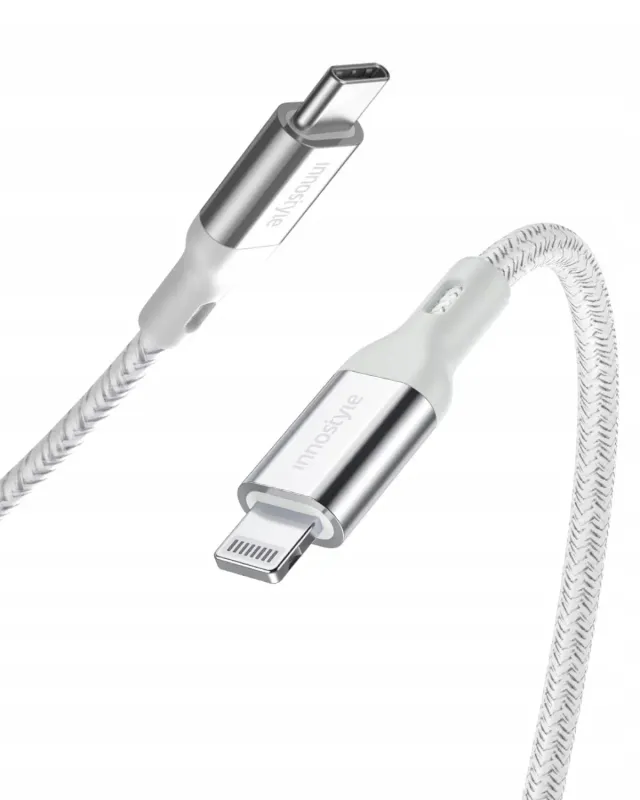 Innostyle PowerFlex ICL150ALSLV câble Lightning 1,5 m argent Kevlar
