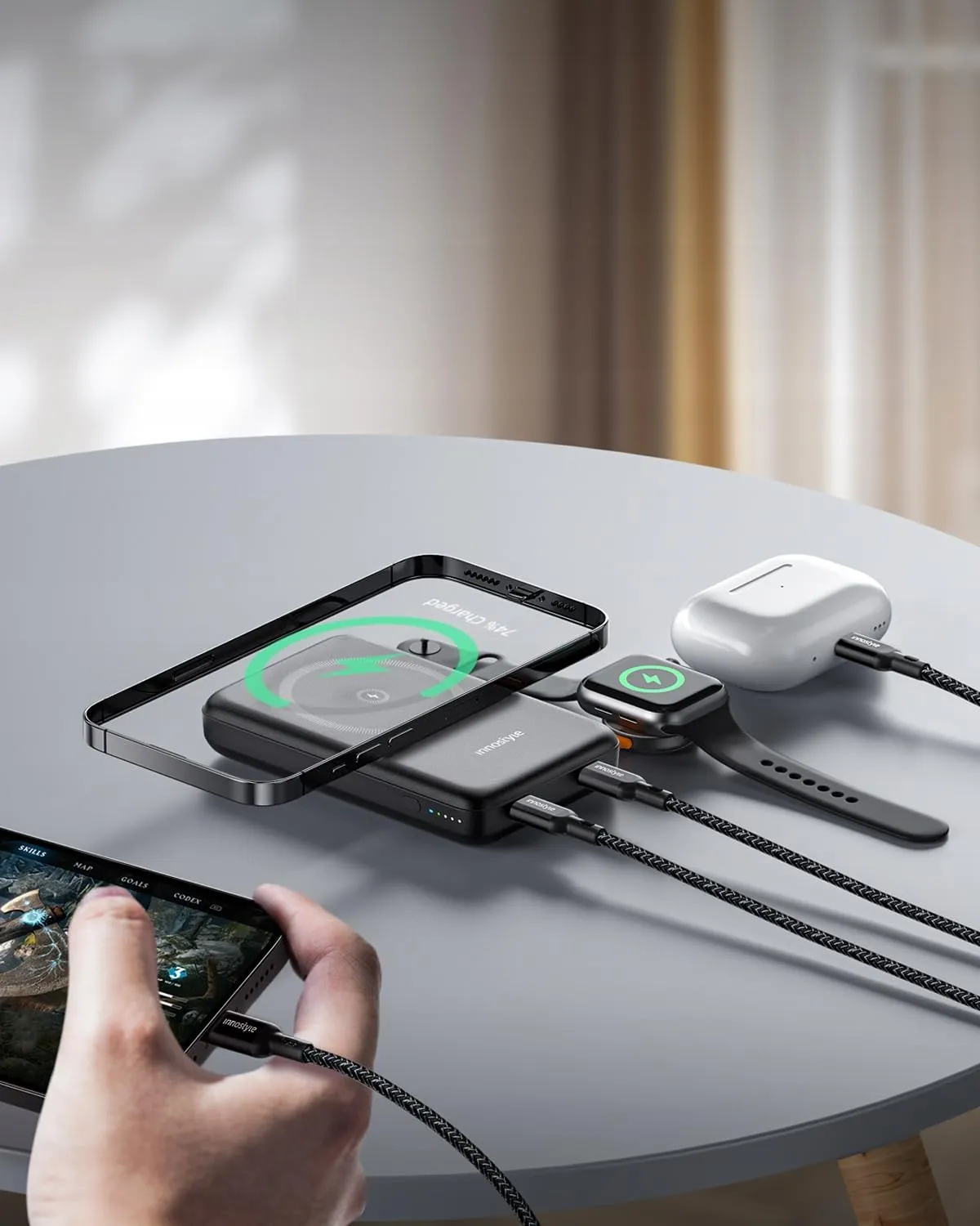 Innostyle PowerDuo 2-en-1 batterie externe 10 000 mAh MagSafe