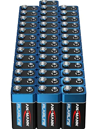 ANSMANN Ultimate piles alcalines 9 V 6LR61 lot de 40