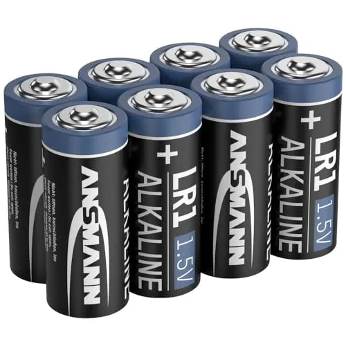 ANSMANN piles alcalines LR1 1,5 V lot de 8 longue conservation
