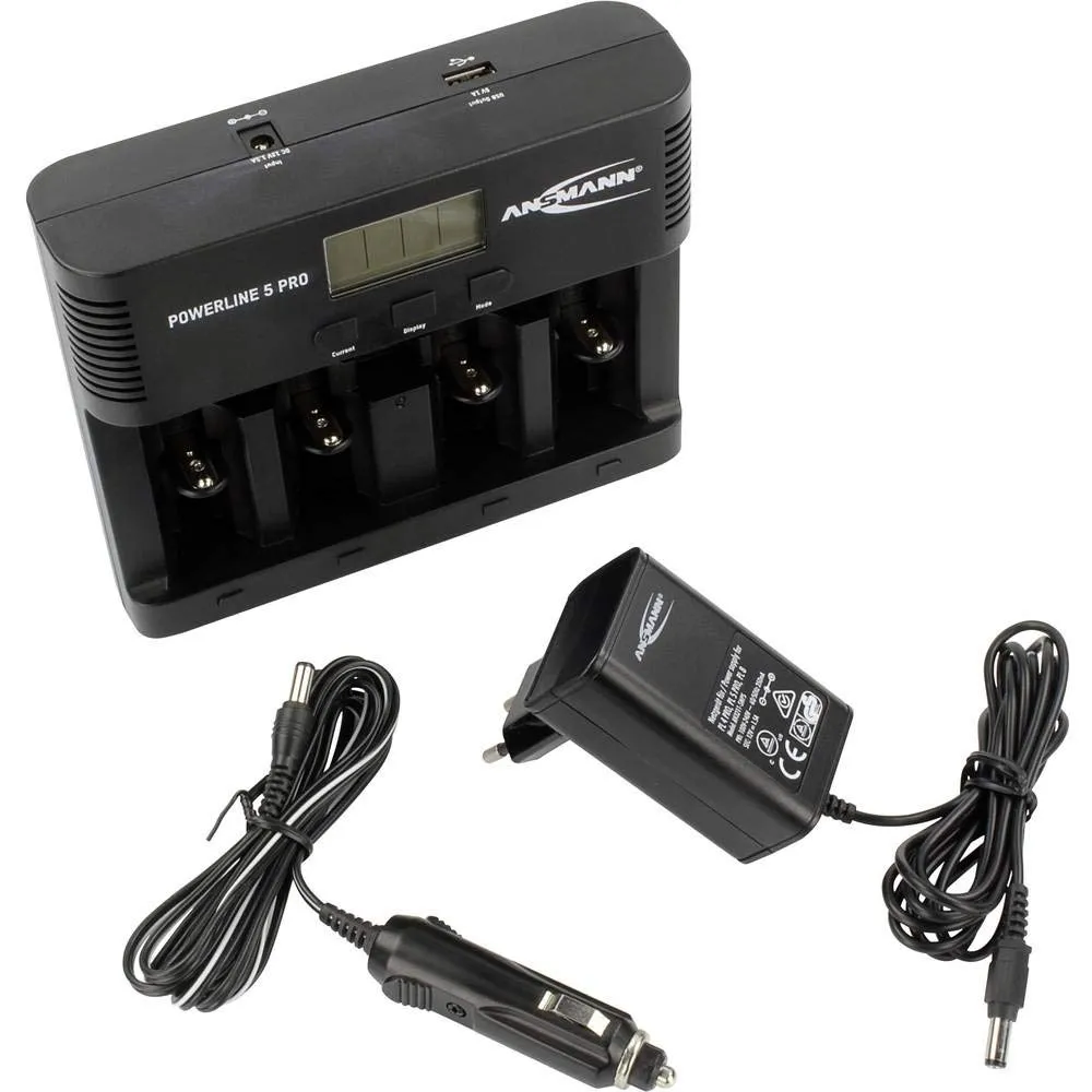 ANSMANN Powerline 5 Pro chargeur de piles NiMH NiCd