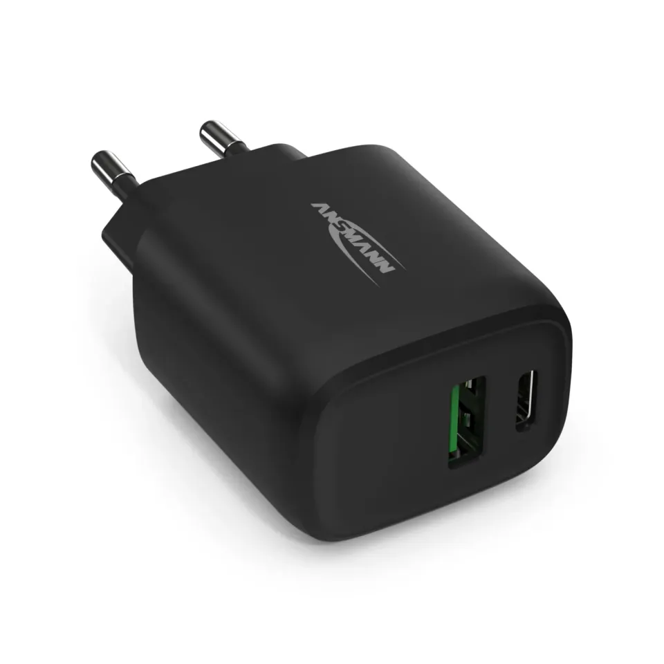 ANSMANN HC218PD chargeur USB 18 W noir double port