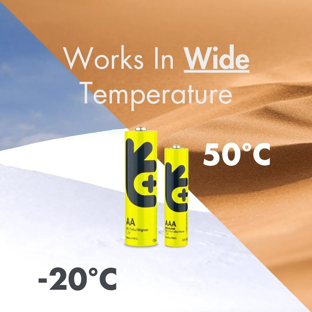 Uniross Essential piles alcalines AA AAA boîte 48 longue conservation