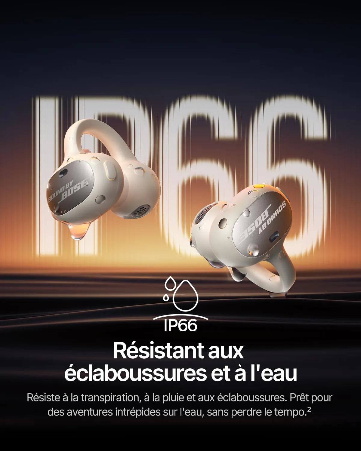 Baseus Inspire XC1 écouteurs ouverts Bluetooth Blanc lunaire IP66