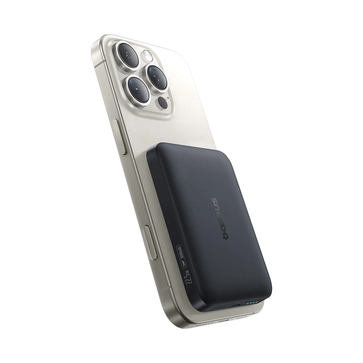 Baseus EnerFill FM11 batterie externe magnétique 10 000 mAh 22,5 W noire