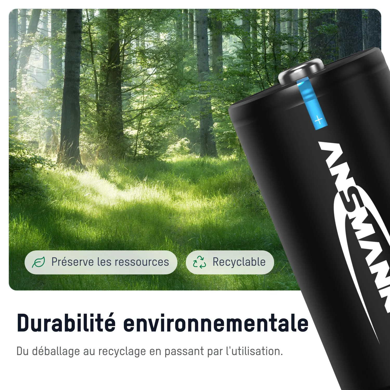 ANSMANN maxE Baby C HR14 piles rechargeables NiMH 4500 mAh lot de 2