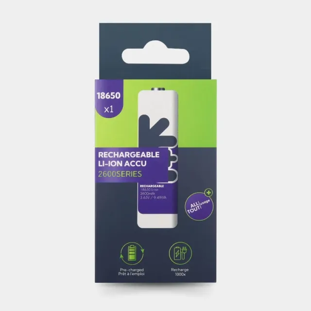 Uniross 18650 pile lithium 3,65V 2600mAh à l’unité