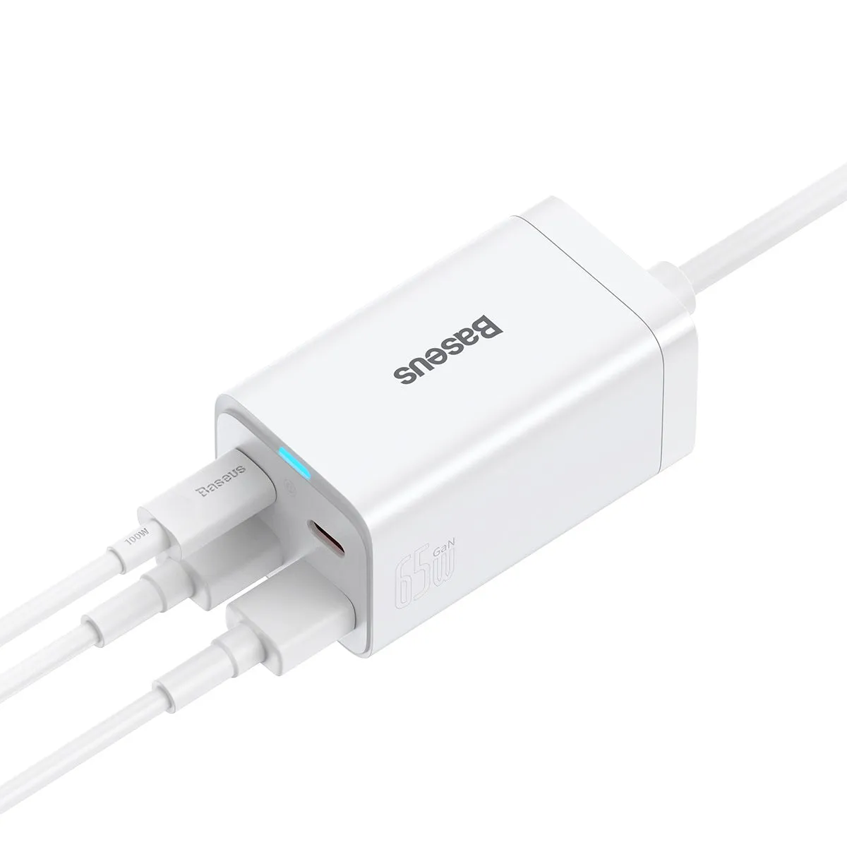 Baseus GaN3 Pro chargeur bureau 4 ports 65W avec câble