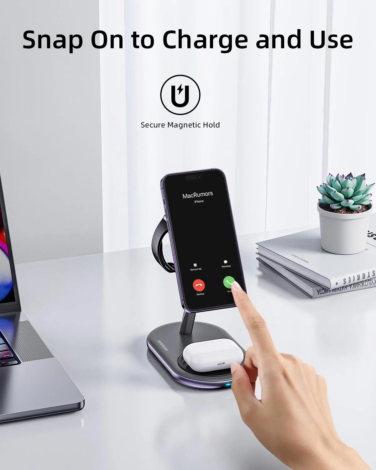 Innostyle MagStation chargeur sans fil 3-en-1 noir 22,5 W