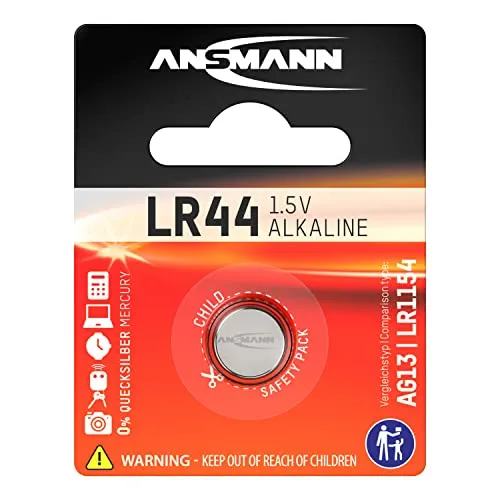 ANSMANN LR44 pile bouton alcaline 1,5 V