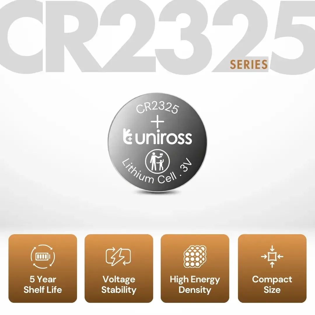 Uniross CR2325 pile bouton lithium 3 V 190 mAh