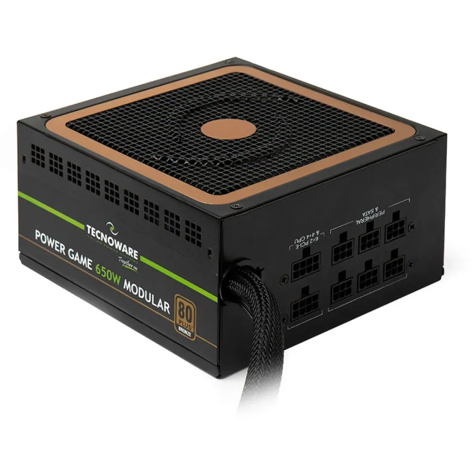 Tecnoware alimentation modulaire PC 650 W 80 PLUS Bronze