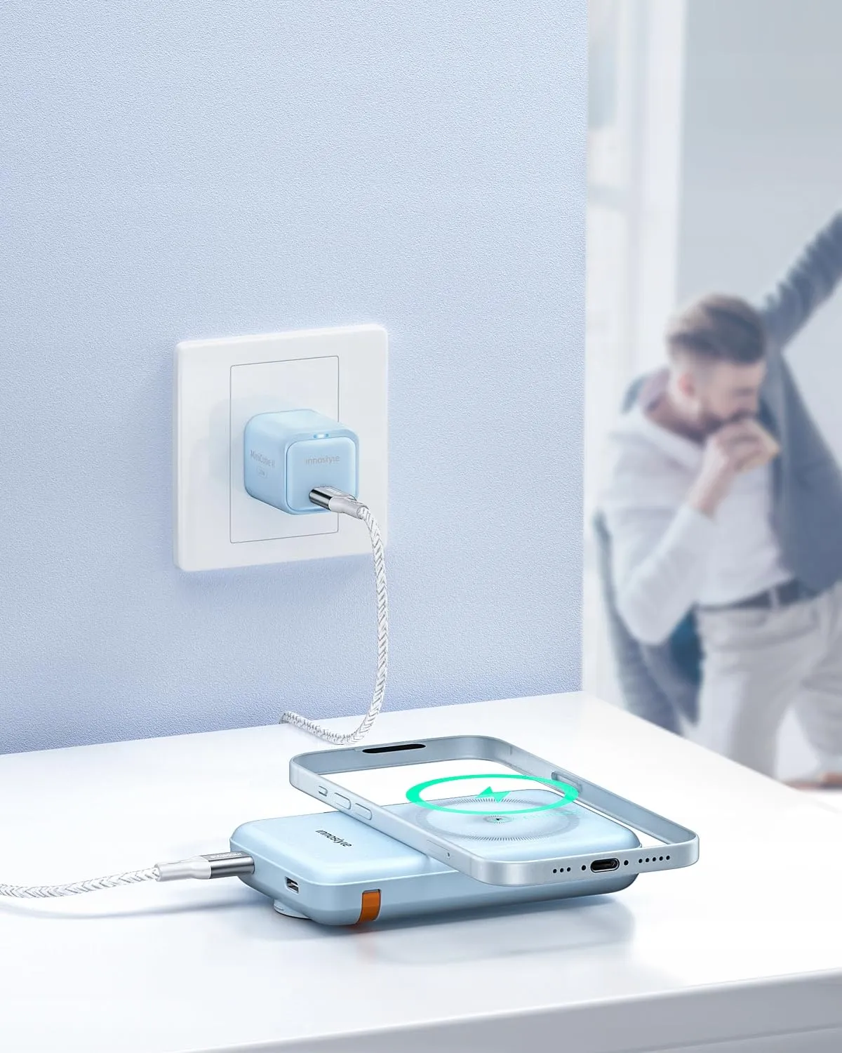 Innostyle PowerDuo 2in1 batterie externe MagSafe 10 000 mAh Apple Watch